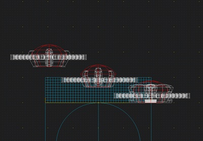 ペンダントトップ側面構造をCADで確認している工程