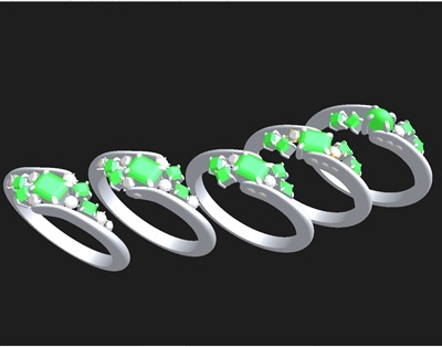 お客さまとのヒヤリングの基、3Dデザインを5案