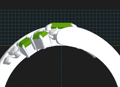 3D CADのデザイン画面（サイド）