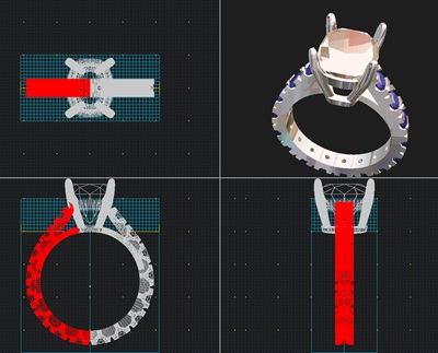 ダイヤモンドリングの完成イメージ