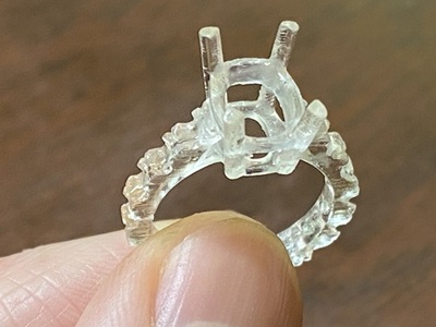 3Dプリントされた樹脂原型