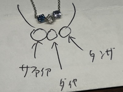 チェーンを直接固定して一体感のあるデザインに