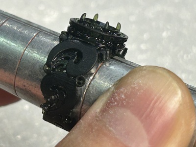 3Dプリンタで出力されたリングの原型