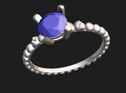 リングの3Dレンダリング画像