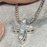 3Dデザインから3Dプリント、その原型を元についに完成したプラチナ製ダイヤモンドペンダント