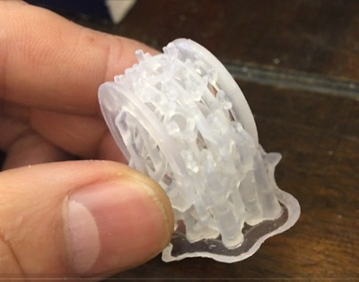 3Dプリントされた原型のチェック