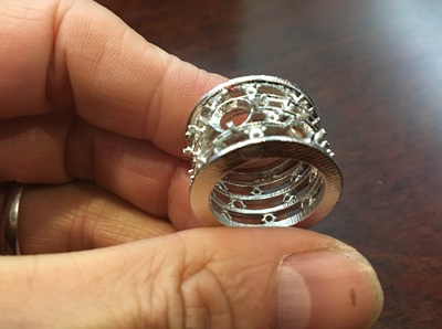 原形からのプラチナ鋳造