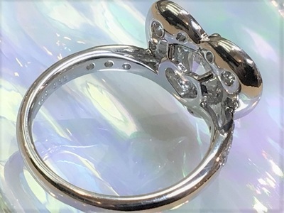 完成したリングの内側、滑らかに磨かれた内甲丸