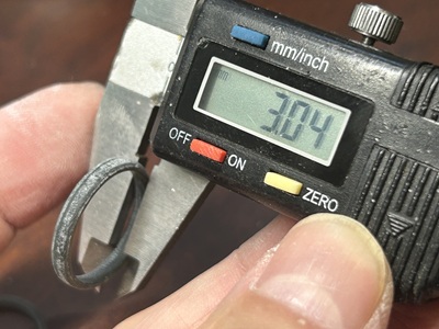 3Dプリントされたメンズ仕様の指輪3.0㎜幅