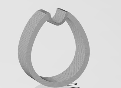 3DBuilderでリングデータのエラーチェックを行っている画面。